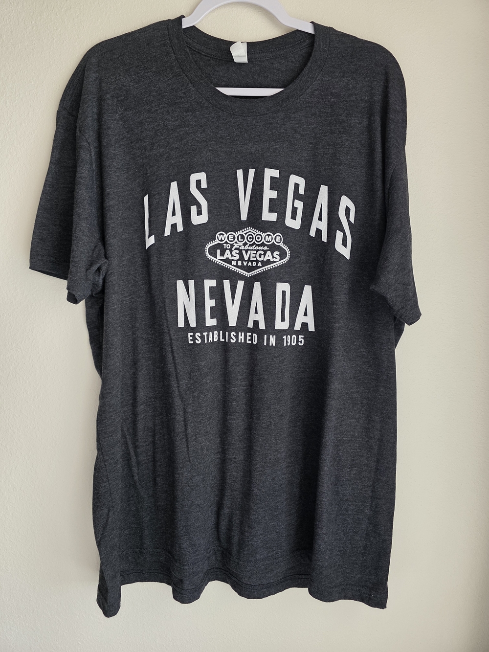 Las Vegas Nevada Graphic Tee - Charcoal